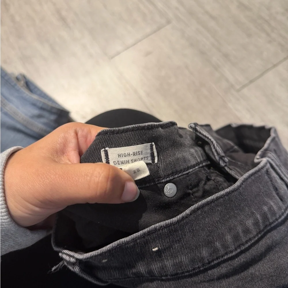 Madewell high rise denim shorts